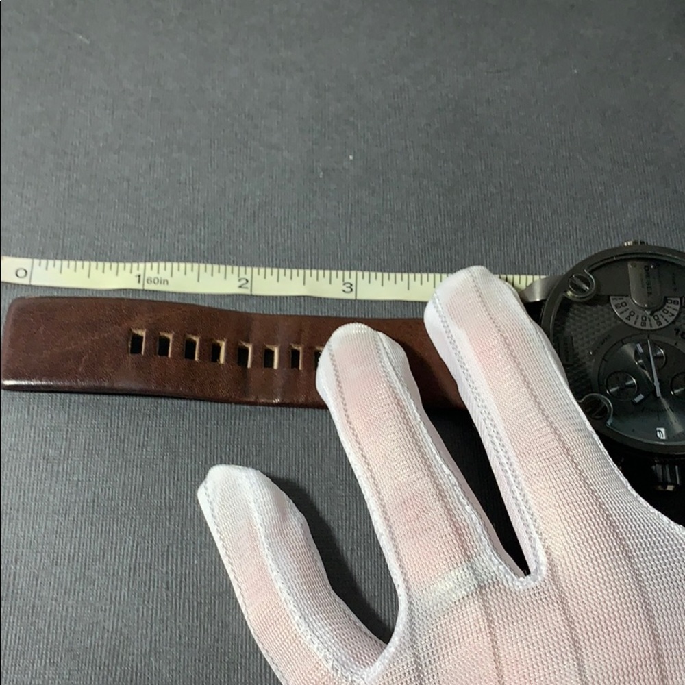 DIESEL LITTLE DADDY DUAL TIME CHRONOGRAPH STEEL - Picture 4 of 10